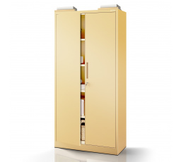 Kancelárska kovová skriňa na dokumenty béžová: Fresh Style JAN H, 900 x 1950 x 400 mm