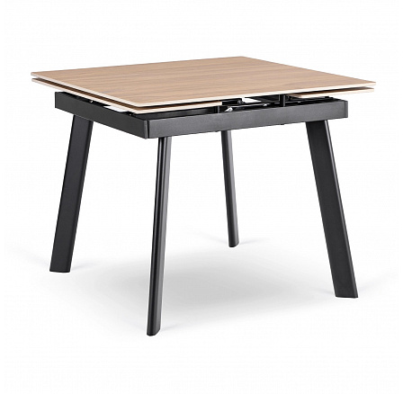 Stôl LARES Keramický Rozkladací 90-150 cm Dub/Čierny Stôl LARES Keramický Rozkladací 90-150 cm Dub/Čierny