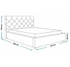 Postel B11 R 90x200, Jasmine 20