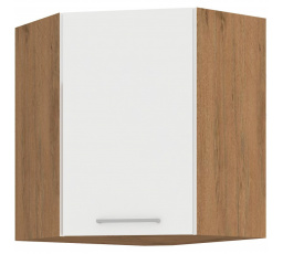 Kuchynská horná skrinka VEGA GN72-1F, Dub lancelot/Biely lesk