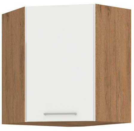 Kuchynská horná skrinka VEGA GN72-1F, Dub lancelot/Biely lesk