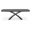 Jedálenský stôl SILVESTRO, tmavosivý