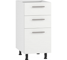 Kuchynská dolná skrinka VENTO D3S-40/82, biely mat