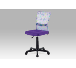 Kancelárska stolička, fialová sieťovina, plastový kríž, motív sieťoviny