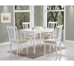 Jedálenský stôl FJORD, biely - 110x70