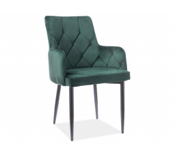 Jedálenská stolička RICARDO zelená Velvet 78