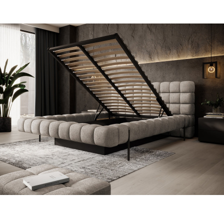 Posteľ Magentta + kovový rám / plynový zdvihák / úložný box na lôžkoviny 160x200 Touch 18 1