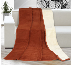 Deka Kira Plus dvojlôžko 200x230cm terra/béžová