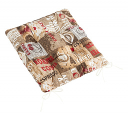 Sedák prešívaný 40x40 cm zrnková káva