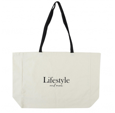 Taška shopper Lifestyle and More biela