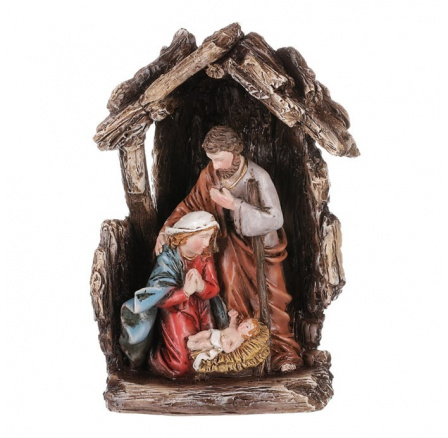 Betlehem - dekorácia z polyresinu, hnedá farba. Betlehem - dekorácia z polyresinu, hnedá farba.