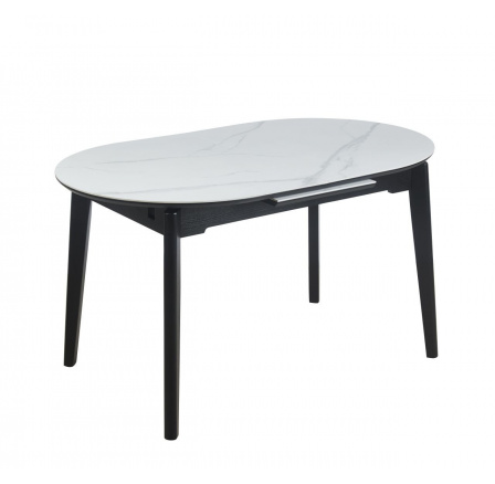 Rozkladací stôl biely mramor 140-180x85 ST27-FXJG
