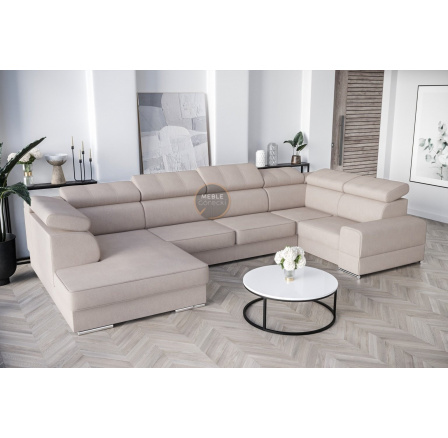 Rohová sedacia súprava ROYAL MAX I 210x375x185 - pravá, béžová Rohová sedacia súprava ROYAL MAX I 210x375x185 - pravá, béžová