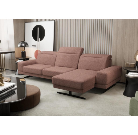 Rohová sedacia súprava FIORE MINI 265x180 cm - voliteľný odtieň - pravá