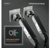 Dvojitý držiak na monitory 49 palcov, šedo-čierny RGB X-Arm Dual