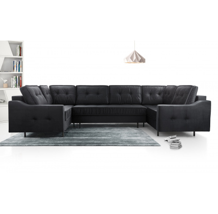 Rohová sedacia súprava AKITA U, Monolith 97