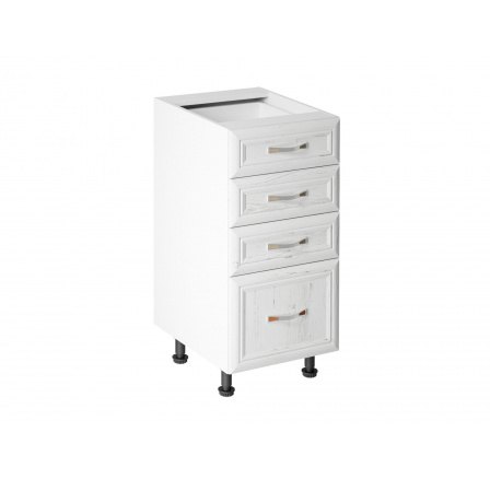 Kuchynská dolná skrinka Sycylia D40S4, biela