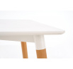 Jedálenský stôl SOCRATES 120, biely/bukový