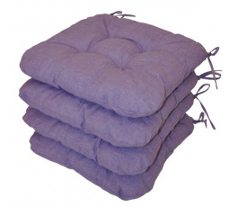 UNI vankúš na sedenie fialový melír - sada 4 kusov