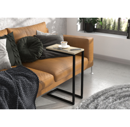 Pomocný stolík SPARK Čierny+Sonoma