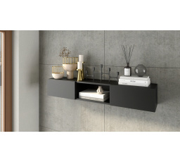 Polica LANZZI 120, Čierny Mat