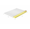 Vrchný matrac - Topper VISCO 180x200 cm, Hypoalergénny poťah Microfibre
