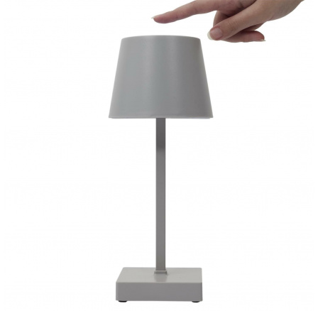 Stolná lampa Blanca LED dotyková sivá