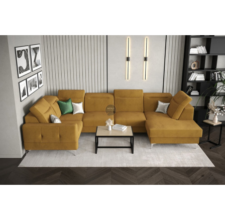 Rohová sedacia súprava MALIBU MAX II 180x350x182 cm - voliteľný odtieň - ľavá strana