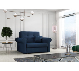 Pohovka Vivian Silver I tmavomodrá