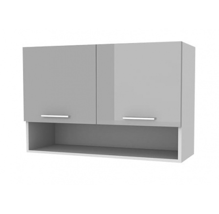 Kuchynská skrinka Femme KL80 2D+P, sivý lesk