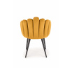Jedálenská stolička K410, horčicový Velvet