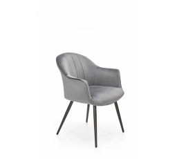 Jedálenská stolička K468, sivá/čierna