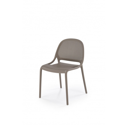 Jedálenská stolička stohovateľná K532, khaki