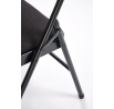 Skladacia stolička K566, čierna
