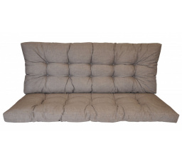 Vankúš na záhradnú hojdačku 180 cm - sivá látka