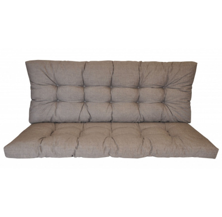 Vankúš na záhradnú hojdačku 180 cm - sivá látka