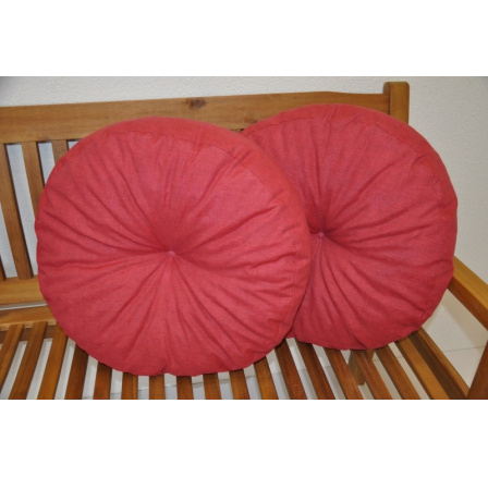 Vankúš okrúhly veľký bordový set 2 kusy