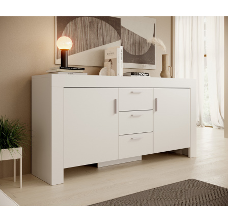 3SZ2D Komoda CESIRO biela+biela