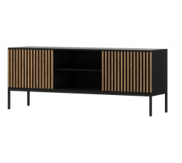 Meorati 150 Skriňa čierna/Artisan Black Matte Oak, Artisan Oak 40x60