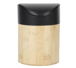 Mini kôš na odpadky bambus/ čierny