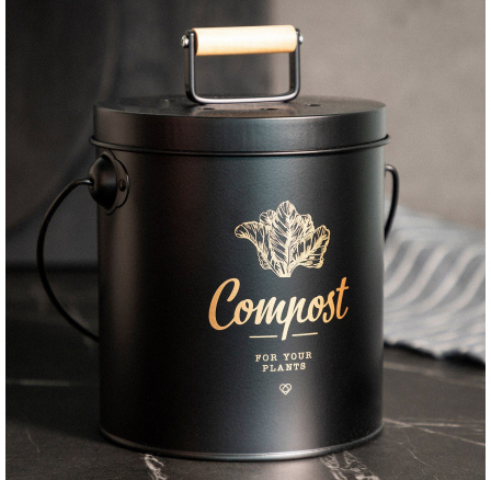 YENNIS kompostér čierny 18x16 cm 872988