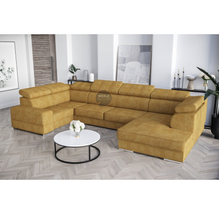 Rohová sedacia súprava ROYAL MAX I 210x375x185 - žltá, ľavá Rohová sedacia súprava ROYAL MAX I 210x375x185 - žltá, ľavá