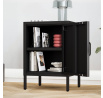Kovový nočný stolík MODERN MIA X, 424 x 595 x 400 mm, Čierny