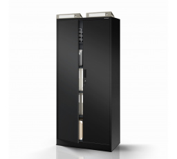 Kovová skriňa JANA Compact 1750 x 800 x 400 mm, čierna