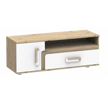 Televízny stolík APETITO 17, Dub/Biela