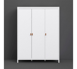 Šatní skriňa REAL 3d, Biela