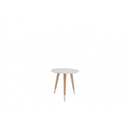stôl LAWA 014 (TXL014) biely/bukový prírodný (TX057/TX002)