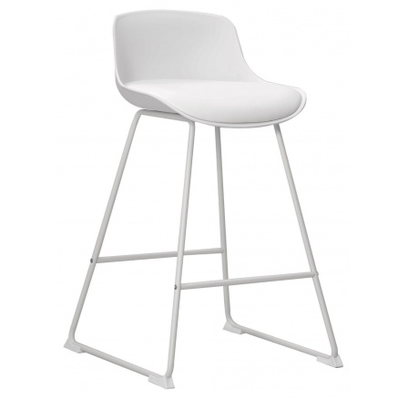 Barová stolička Tina low White PU