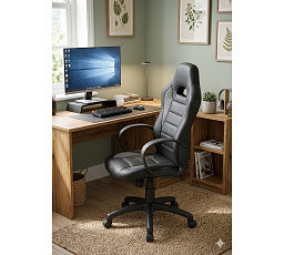 Kancelárska stolička čierna CX-0246M