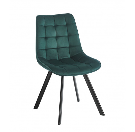 Stolička velvet zelená J265